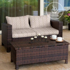 Bella-Dura® Scallop Driftwood 54" Fabric -Cloth Store Bella Dura Scallop Driftwood 54 Fabric 73