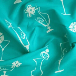 Covington Outdoor Five O'Clock Somewhere Turquoise 56" Fabric -Cloth Store Covington Outdoor Five OClock Somewhere Turquoise 56 Fabric 4