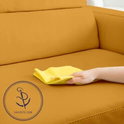 EverSoft™ Indoor/Outdoor Mustard 54" Vinyl Fabric -Cloth Store EverSoft Indoor Outdoor Mustard 54 Vinyl Fabric 95