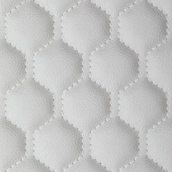 EverSoft™ Silver Hexagon Stitched Foam Backed Vinyl -Cloth Store EverSoft Silver Hexagon Stitched Foam Backed Vinyl 2