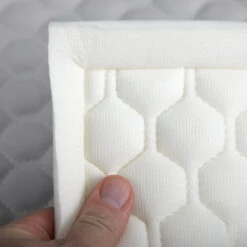 EverSoft™ Silver Hexagon Stitched Foam Backed Vinyl -Cloth Store EverSoft Silver Hexagon Stitched Foam Backed Vinyl 4