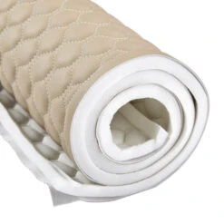 EverSoft™ Tan Hexagon Stitched Foam Backed Vinyl