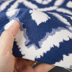 Hilary Farr Outdoor SPF Del Sol Mediterranean Blue 54" Fabric -Cloth Store Hilary Farr Outdoor SPF Del Sol Mediterranean Blue 54 Fabric 4