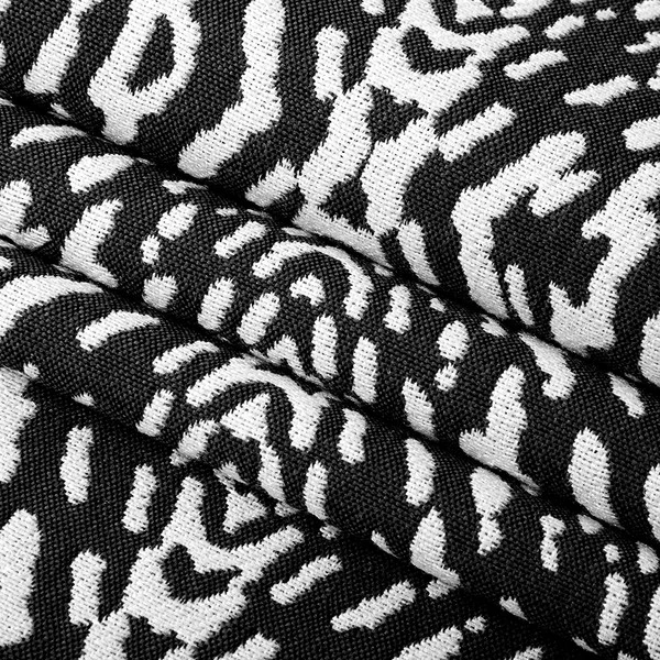 Hilary Farr Outdoor SPF Riff Ebony/Ivory 54" Fabric 4 Hilary Farr Outdoor SPF Riff Ebony/Ivory 54" Fabric - Image 2