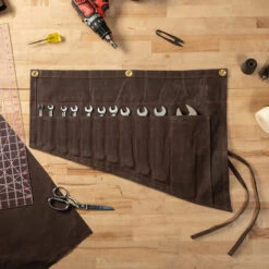 DuraWax™ Light Waxed Canvas Cotton Duck 12 Oz. Brown 57" Fabric -Cloth Store Light Waxed Canvas Cotton Duck 12 oz Brown 57 Fabric 702