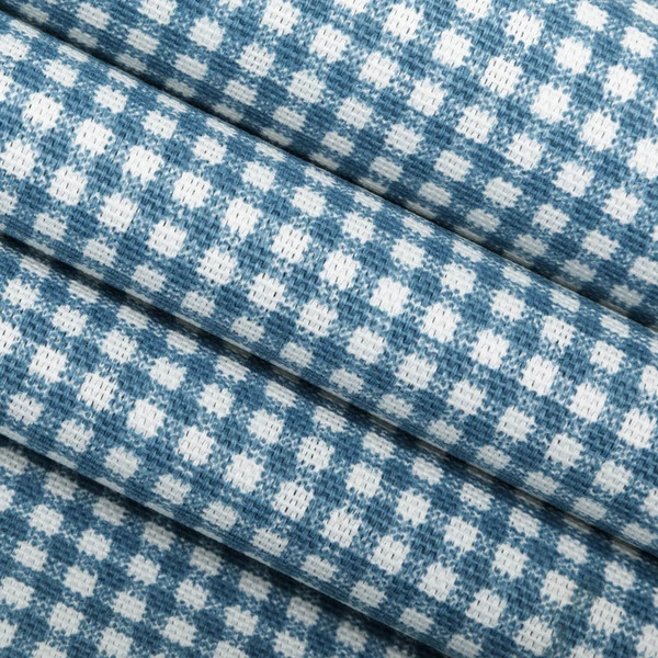 Magnolia Home Madrid Check Ocean 55" Fabric 3 Magnolia Home Madrid Check Ocean 55" Fabric