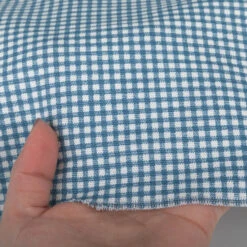 Magnolia Home Madrid Check Ocean 55" Fabric 10 Magnolia Home Madrid Check Ocean 55" Fabric -Cloth Store Magnolia Home Madrid Check Ocean 55 Fabric 4