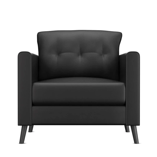 Nauga Soft Black Satin 54" Vinyl Fabric 6 Nauga Soft Black Satin 54" Vinyl Fabric - Image 4