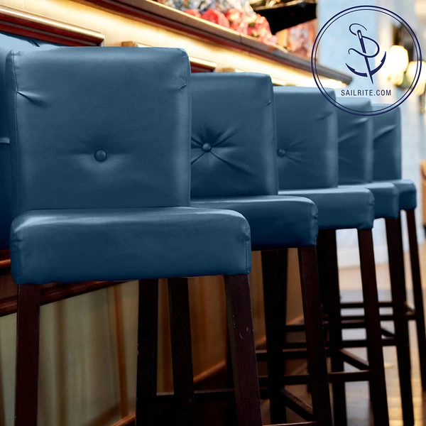 Naugahyde® All American Regimental Blue 54" Vinyl Fabric 8 Naugahyde® All American Regimental Blue 54" Vinyl Fabric - Image 6