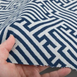 Outdura® Labyrinth Navy 54" Upholstery Fabric (12001) -Cloth Store Outdura Labyrinth Navy 54 Upholstery Fabric 12001 3