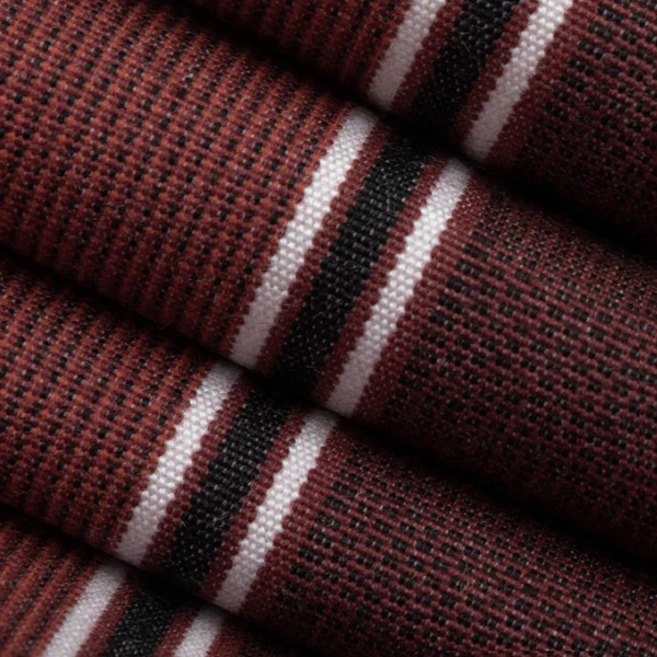 Sattler® Stripes Syrah 47" Awning Fabric (320446) 4 Sattler® Stripes Syrah 47" Awning Fabric (320446) - Image 2