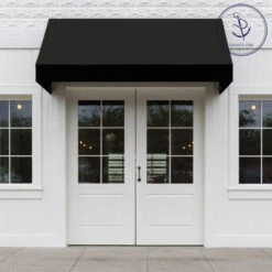 Sunbrella® Marine Grade 4608-0000 Black 46" Fabric -Cloth Store Sunbrella 4608 0000 Jet Black 46 72