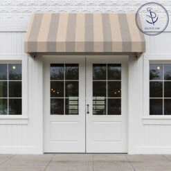 Sunbrella® Awning Stripe 4766-0000 Era Ash 46" Fabric -Cloth Store Sunbrella 4766 0000 Era Ash 46 Awning Shade Fabric 707