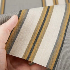 Sunbrella® Awning Stripe 4768-0000 Preston Stone 46" Fabric -Cloth Store Sunbrella 4768 0000 Preston Stone 46 Awning Shade Fabric 4