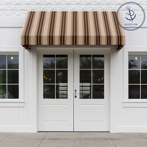 Sunbrella® Awning Stripe 4776-0000 Chocolate Chip Fancy 46" Fabric 7 Sunbrella® Awning Stripe 4776-0000 Chocolate Chip Fancy 46" Fabric - Image 5