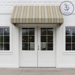 Sunbrella® Awning Stripe 4777-0000 Grey/Beige Chip Fancy 46" Fabric 11 Sunbrella® Awning Stripe 4777-0000 Grey/Beige Chip Fancy 46" Fabric -Cloth Store Sunbrella 4777 0000 Grey Beige Chip Fancy Stripe 46 Signature Series Awning Stripe 72