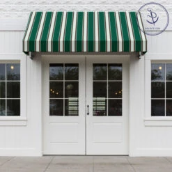 Sunbrella® Awning Stripe 4790-0000 Forest Green Fancy 46" Fabric -Cloth Store Sunbrella 4790 0000 Forest Green Fancy 46 Awning Stripe 72