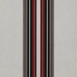 Sunbrella® Awning Stripe 4798-0000 Burgundy Black White 46" Fabric