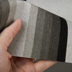 Sunbrella® Awning Stripe 4799-0000 Grey/Black/White 46" Fabric -Cloth Store Sunbrella 4799 0000 Grey Black White Stripe 46 Signature Series Awning Stripe 4