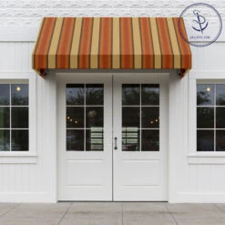 Sunbrella® Awning Stripe 4857-0000 Colonnade Redwood 46" Fabric -Cloth Store Sunbrella 4857 0000 Colonnade Redwood 46 Signature Series Awning Stripe 72