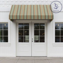 Sunbrella® Awning Stripe 4868-0000 Kiawah Spa 46" Fabric -Cloth Store Sunbrella 4868 0000 Kiawah Spa 46 Awning Stripe Fabric 707