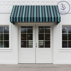 Sunbrella® Awning Stripe 4884-0000 Saxon Cascade 46" Fabric -Cloth Store Sunbrella 4884 0000 Saxon Cascade 46 Awning Stripe Fabric 707