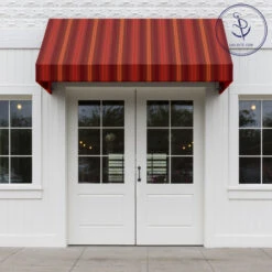 Sunbrella® Awning Stripe 4885-0000 Saxon Chili 46" Fabric 11 Sunbrella® Awning Stripe 4885-0000 Saxon Chili 46" Fabric -Cloth Store Sunbrella 4885 0000 Saxon Chili 46 Awning Stripe Fabric 72