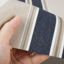Sunbrella® Awning Stripe 4916-0000 Navy/Taupe Fancy 46" Fabric 11 Sunbrella® Awning Stripe 4916-0000 Navy/Taupe Fancy 46" Fabric -Cloth Store Sunbrella 4916 0000 Navy Taupe Fancy 46 Signature Series Awning Stripe 4