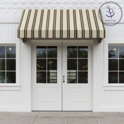 Sunbrella® Awning Stripe 4923-0000 Black Forest Fancy 46" Fabric -Cloth Store Sunbrella 4923 0000 Black Forest Fancy Stripe 46 Signature Series Awning Stripe 707