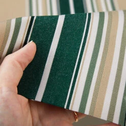 Sunbrella® Awning Stripe 4932-0000 Forest Green/Beige/Natural Fancy 46" Fabric -Cloth Store Sunbrella 4932 0000 Forest Green Beige Natural Fancy Stripe 46 4