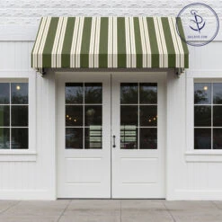 Sunbrella® Awning Stripe 4955-0000 Fern Classic 46" Fabric 11 Sunbrella® Awning Stripe 4955-0000 Fern Classic 46" Fabric -Cloth Store Sunbrella 4955 0000 Fern Classic Stripe 46 Signature Series Awning Stripe 72