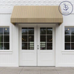 Sunbrella® Awning Stripe 4961-0000 Putty Regimental 46" Fabric -Cloth Store Sunbrella 4961 0000 Putty Regimental Stripe 46 Signature Series Awning Stripe 707