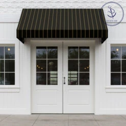 Sunbrella® Awning Stripe 4988-0000 Cooper Black 46" Fabric 11 Sunbrella® Awning Stripe 4988-0000 Cooper Black 46" Fabric -Cloth Store Sunbrella 4988 0000 Cooper Black 46 72