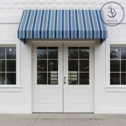 Sunbrella® Awning Stripe 4993-0000 Baycrest Pacific 46" Fabric -Cloth Store Sunbrella 4993 0000 Baycrest Pacific 46 Awning Stripe 707