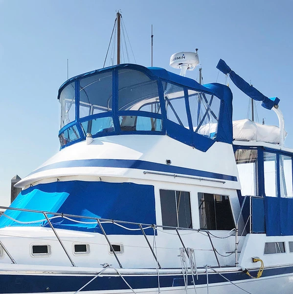 Sunbrella® Marine Grade 6001-0000 Pacific Blue 60" Fabric 8 Sunbrella® Marine Grade 6001-0000 Pacific Blue 60" Fabric - Image 6