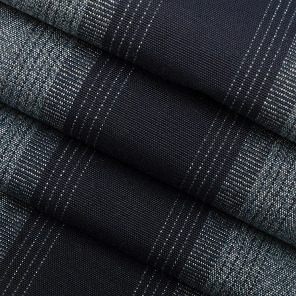 Sunbrella® Awning Stripe 4710-0000 Boone Navy 46" Fabric 4 Sunbrella® Awning Stripe 4710-0000 Boone Navy 46" Fabric - Image 2