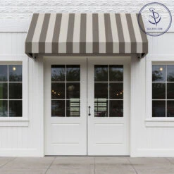 Sunbrella® Awning Stripe 4753-0000 Beaufort Mushroom 46" Fabric -Cloth Store Sunbrella Awning Stripe 4753 0000 Beaufort Mushroom 46 Fabric 707