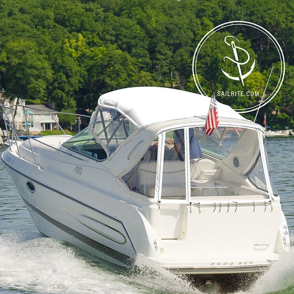 Weblon Regatta® White Top Mist Blue Lining 62" Vinyl Fabric 8 Weblon Regatta® White Top Mist Blue Lining 62" Vinyl Fabric - Image 6